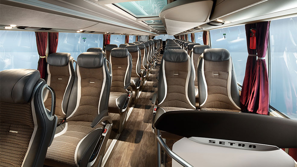 Luxury Setra coach interior